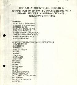  UDF Rally Orient Hall image