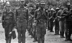 Armed members of the South African far right group the Afrikaner