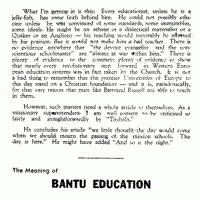 write bibliography of bantu education