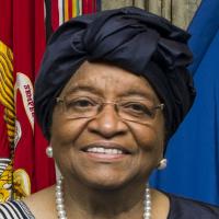 South African President Thabo Mbeki hails Liberian President Ellen