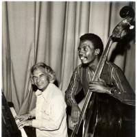 Dave Brubeck (left) and Victor Ntoni (right) in Johannesburg, South Africa, photographer: Ronnie Kweyi 