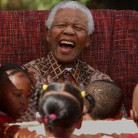 Mandela with children, 2007