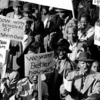 The Freedom Charter, signed in Kliptown in 1955