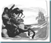 Wolraad Woltemade drowns at sea after saving 14 people from a sinking ship